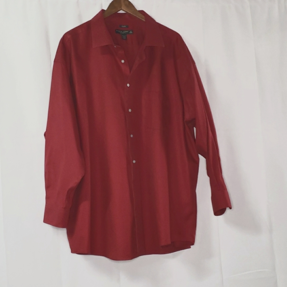 👔PRONTO UOMO DEEP RED BUTTON DOWN SHIRT 👔